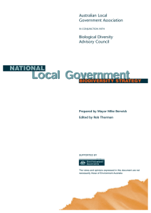 National Local Government Biodiversity Strategy