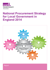 National Procurement Strategy for Local Government in England 2014