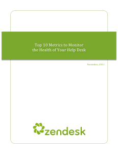 Top 10 Metrics to Monitor the Health of Your Help Desk