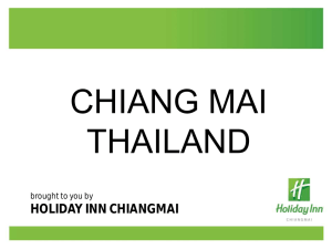 Chiang Mai - Thailand l Destination Presentation