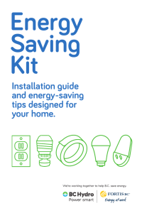 Installation guide and energy-saving tips designed for