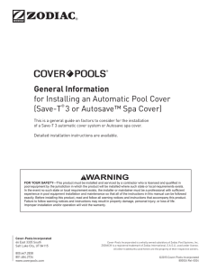 General Information for Installing an Automatic Pool Cover (Save