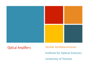 Optical Amplifiers :: Characteristics
