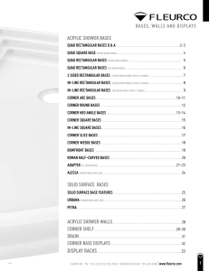 soLId suRfaCE BasEs aCRyLIC sHoWER BasEs