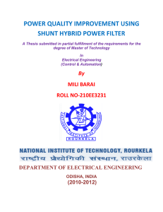 power quality improvement using shunt hybrid power