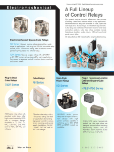 Electromechanical Relay Selection Guide