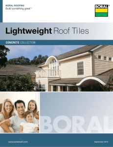 Lightweight Concrete Roof Tiles
