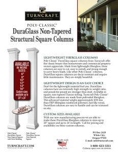 DuraGlass Non-Tapered Structural Square Columns