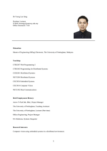 Dr Yeong Lee Seng Position: Lecturer E