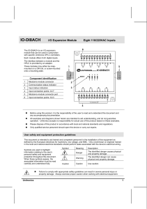 IO-DI8ACH I/O Expansion Module Eight 110/220VAC