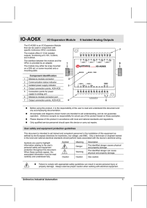 IO-AO6X I/O Expansion Module 6 Isolated Analog Outputs