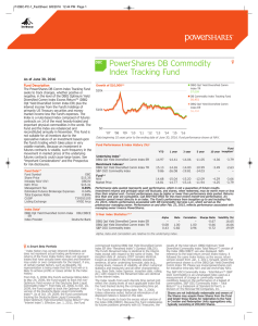 DBC - PowerShares DB Commodity Index Tracking Fund fact sheet