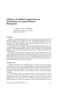 Influence of Ambient Temperature on Performance