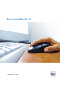 Online Application Manual