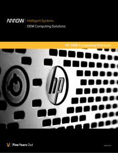 HP/Arrow - Arrow OEM Computing Solutions