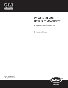 WHAT IS pH, AND HOW IS IT MEASURED?