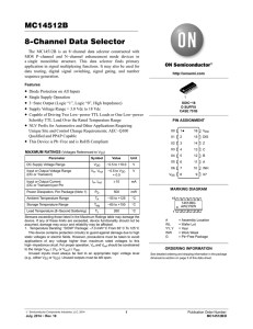 MC14512B - 8-Channel Data Selector