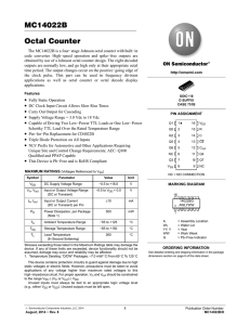 MC14022B - Octal Counter