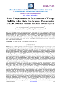 Shunt Compensation for Improvement of Voltage