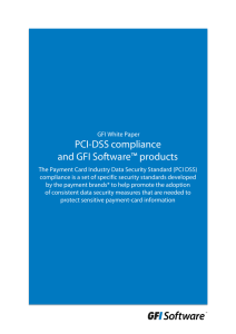PCI-DSS compliance and GFI Software™ products