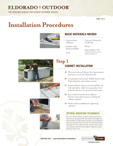 Outdoor Cabinet Installation Procedures