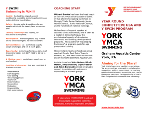 Team Brochure - York YMCA Swimming