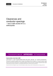 Clearances and conductor spacings