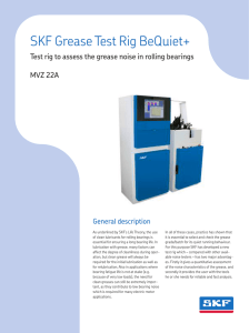 SKF Grease Test Rig BeQuiet+