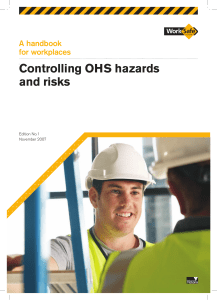 Controlling OHS hazards and risks