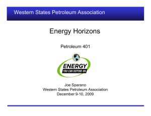 Energy Horizons - Western States Petroleum Association