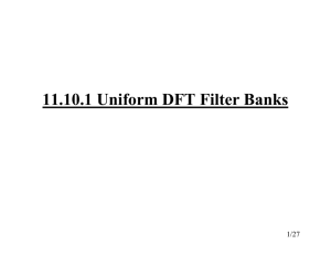 Uniform DFT Filter Bank