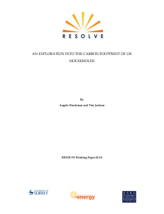 an exploration into the carbon footprint of uk households