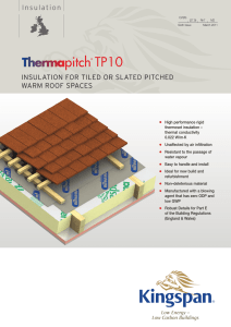 Thermapitch® TP10 - Kingspan Insulation