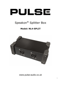 Speakon Splitter Box