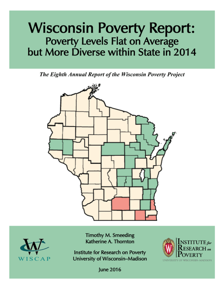Wisconsin Poverty Report Institute for Research on Poverty