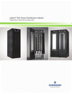 Liebert® FDC Power Distribution Cabinet