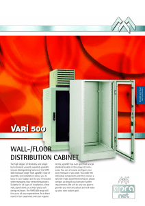 WALL-/FLOOR DISTRIBUTION CABINET