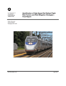 Identification of High-Speed Rail Ballast Flight Risk