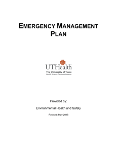 EMERGENCY SITUATION RESPONSE PLAN