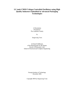LC-tank CMOS Voltage-Controlled Oscillators using High Quality