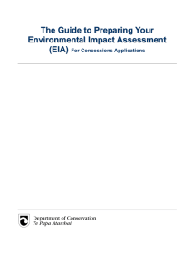 The guide to preparing your Environmental Impact Assessment (EIA