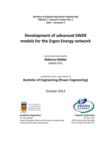 Development of advanced SWER models for the