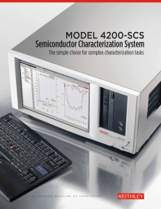 MODEL 4200-SCS Semiconductor Characterization System