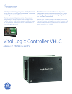 Vital Logic Controller VHLC