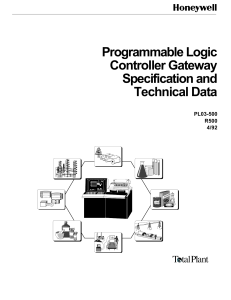Programmable Logic Controller Gateway Specification and
