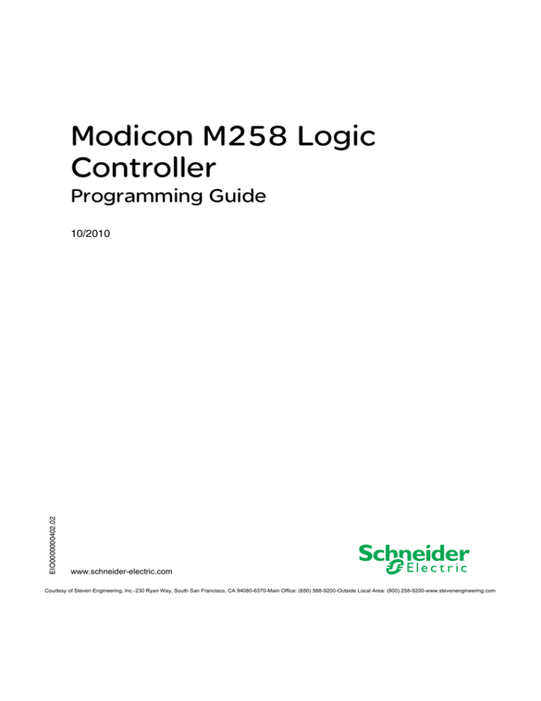 schneider m258 plc software download