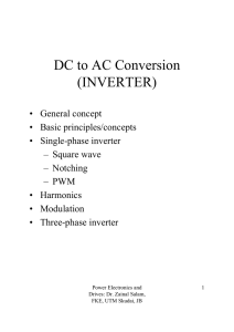 DC to AC Conversion (INVERTER)