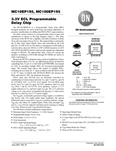MC10EP195 - ECL Programmable Delay Chip