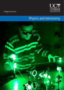 Physics and Astronomy Department Handbook
