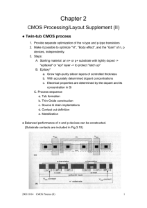 Twin-tub CMOS process